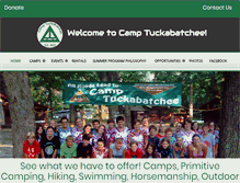 Tablet Screenshot of camptuckabatchee.org